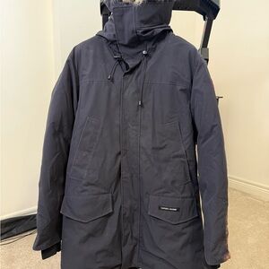 Canada Goose Men’s Navy Expedition-Style Puffer Coat